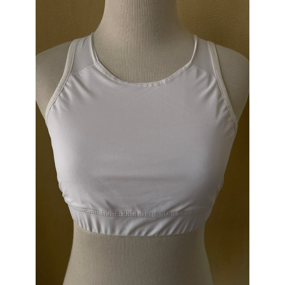 Idtswch White Mesh Back Sport Bra - Picture 9 of 11